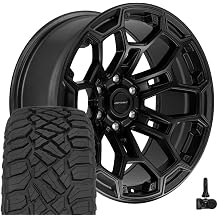 DEFIANT Wheels DF03 20 Inch Rims and Tires Fit 6x139.7 20x9 Satin Black with Dark Satin Charcoal 2-Tone - TerraMax RT 275/55-20 Set of 4