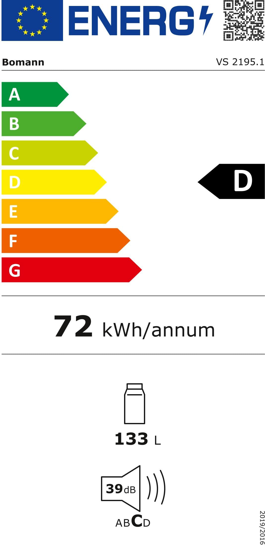 Amica VKS 351 116 W Vollraum-Kühlschrank / Weiß / 85cm (H) x 45cm (B) x  41cm (T) / 61 Liter / Stand-Kühlschrank : : Elektro-Großgeräte