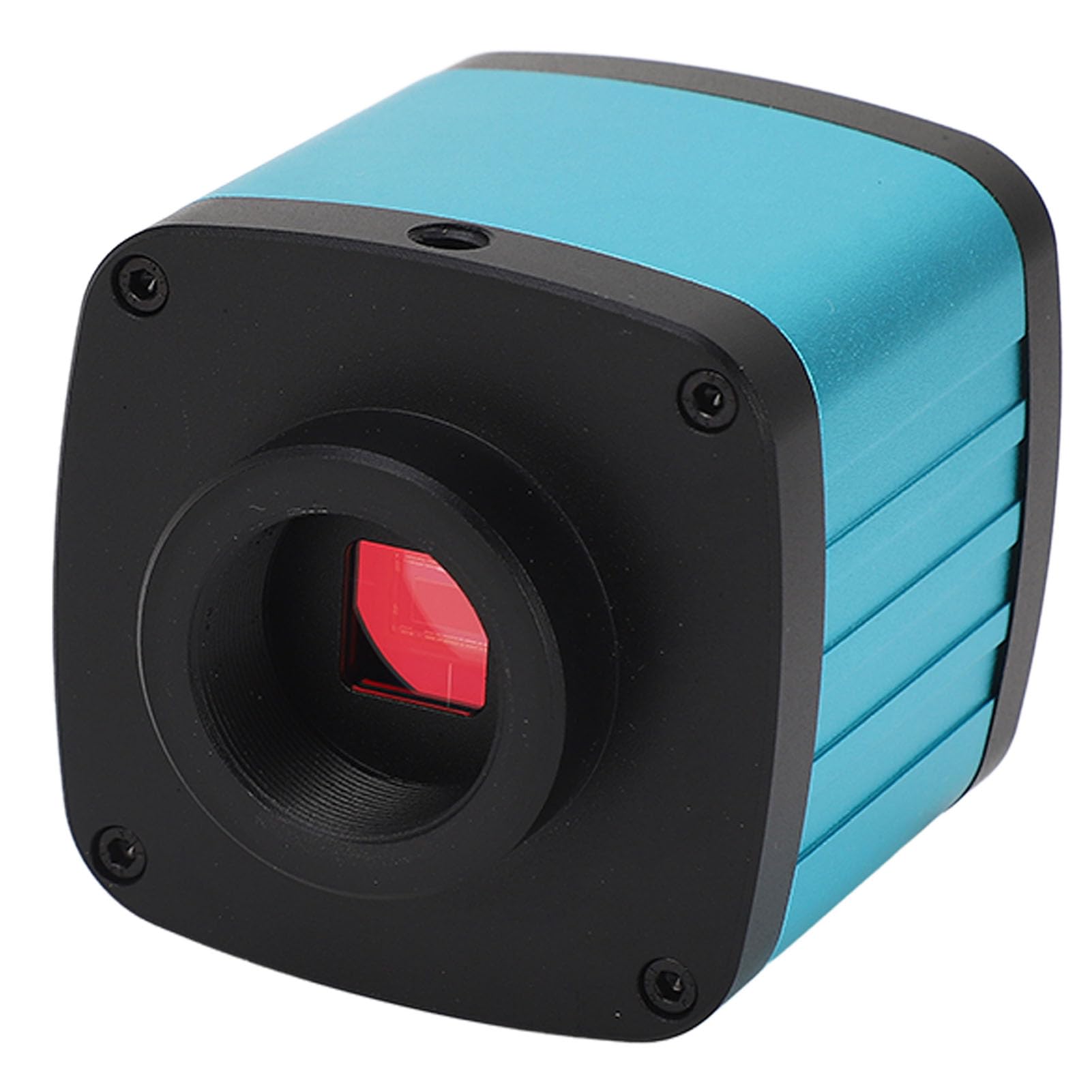 Fafeicy 48 MP HD Industrie-Mikroskopkamera, 1080P, 60 FPS, USB-Ausgang, 5-facher Digitalzoom mit 16 Kreuzlinien für PCB-Lötreparaturen (EU-Stecker)