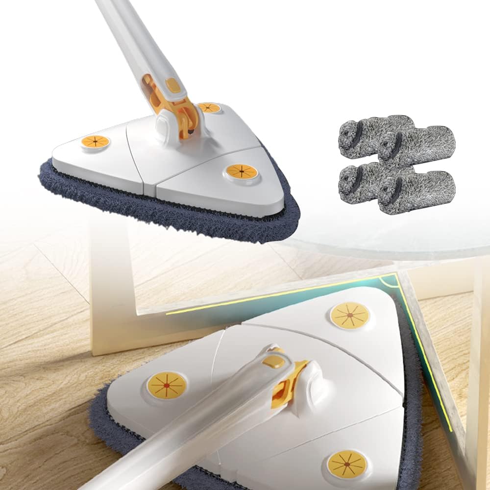 360° Rotatable Adjustable Cleaning Mop, Extendable Triangle
