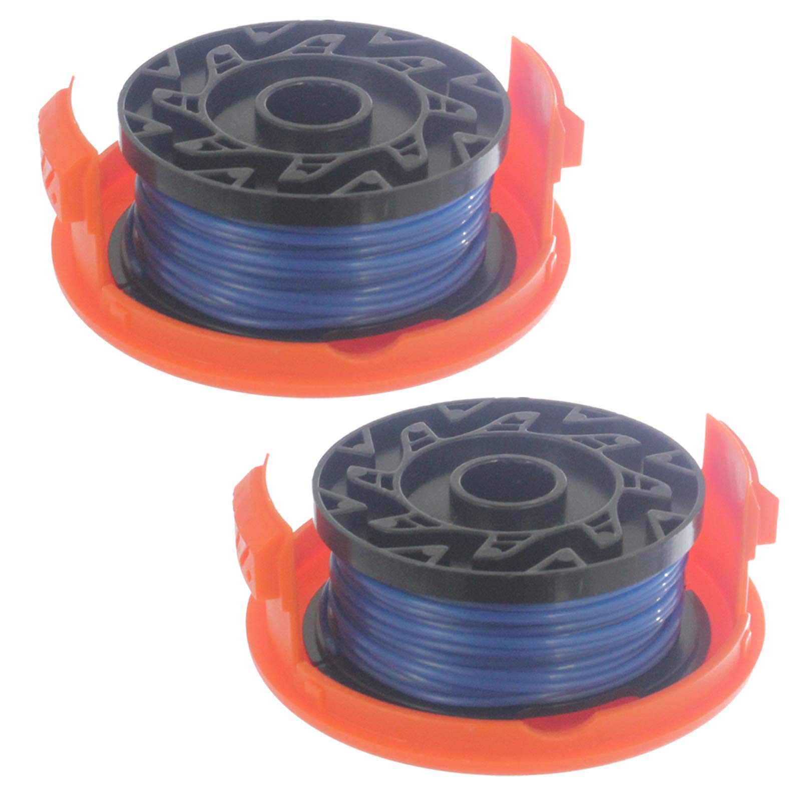 Spares2go Black 10M X 1.5Mm Spool Line And Cover For And Decker Strimmer Trimmer (Pack Of 2)