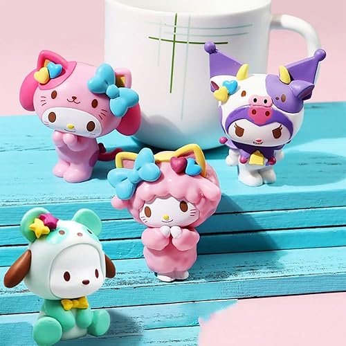 Miniatura 5 de Figuras kawaii, figuras de anime para adultos, caja ciega kawaii, mini decoración de pastel para cumpleaños, suministros de decoración de fiesta de