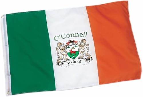 O'Connell - Bandera irlandesa del escudo de armas, 3 x 5 pies