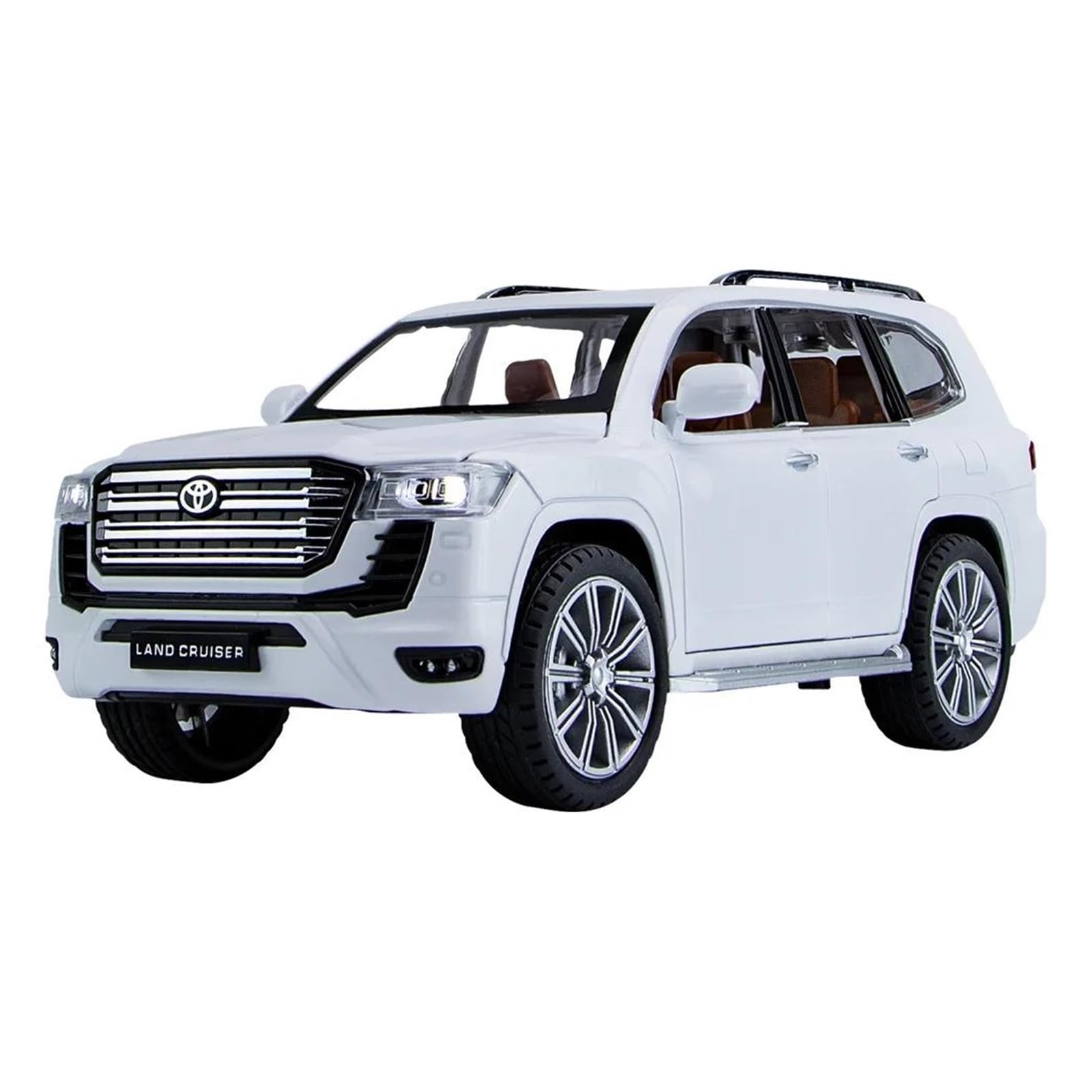 PER TOYOTA LAND CRUISER 1:24 MODELLINO IN LEGA AUTO SOUVENIR DA COLLEZIONE