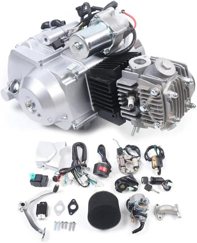 125CC 4 ストローク自動エンジン、4 つの速度とリバースを備え