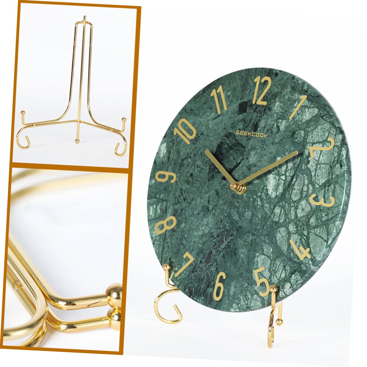 Ciieeo 1Pc Metal Display Rack for Photos Books and Collector Plates Iron Stand for Home and Office Decoration Elegant Design for Showcase and Presentation