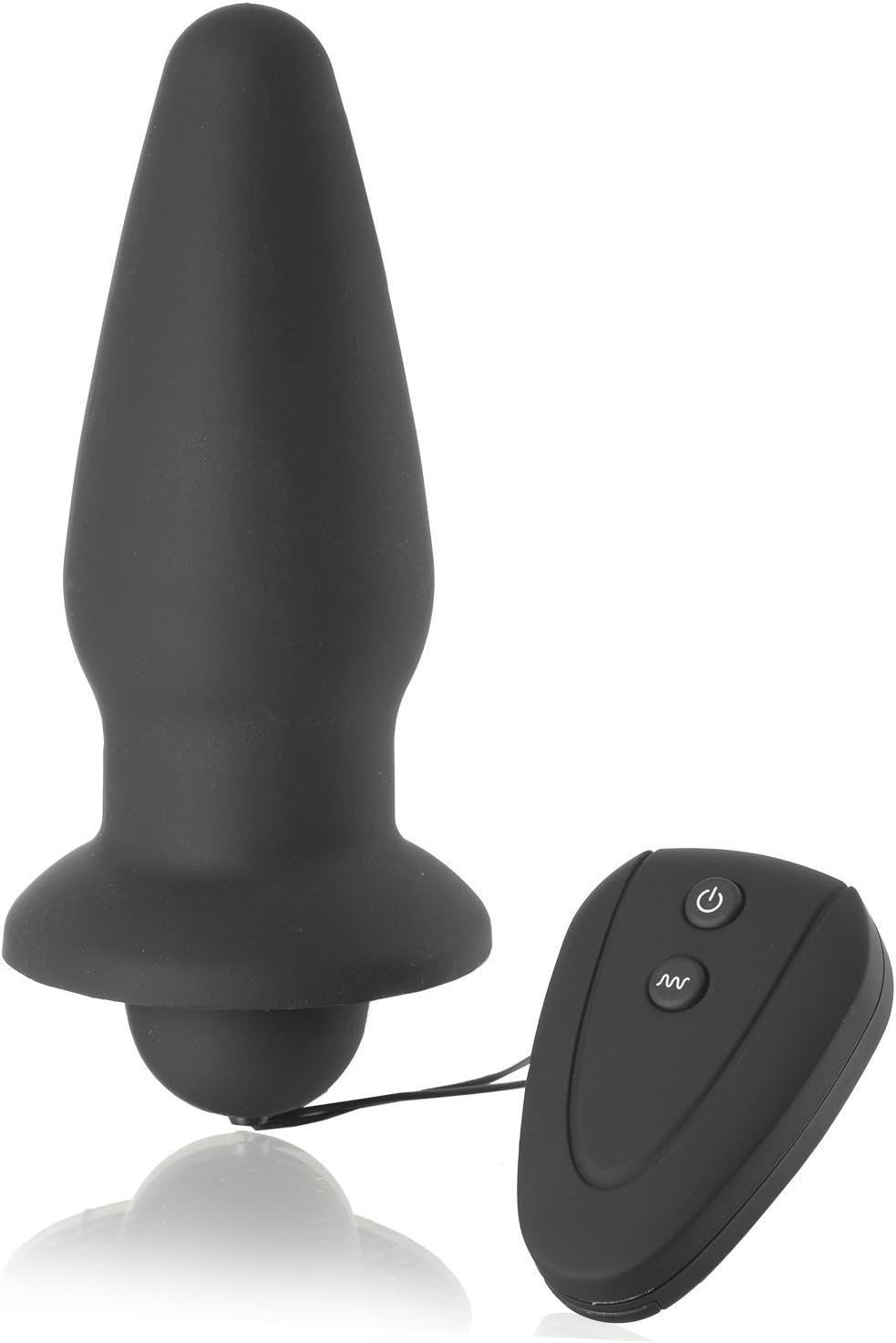Vibrador anal de silicona de lujo, tapón vibrador con control ...