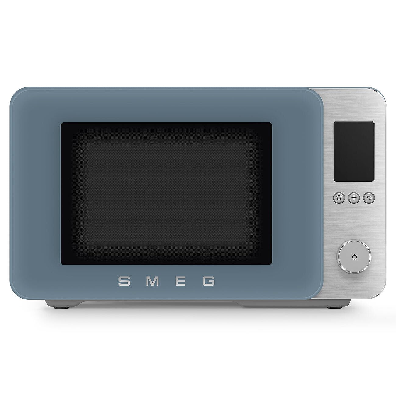 Smeg, Four à Micro-ondes Combiné MOC02SBMEU, 9 Fonctions et 3 Combinées, 25 Programmes Automatiques, Technologie Inverter, Système Soft Close, Accessoire Grille Inclus, 2100 W, Bleu Orage Mat