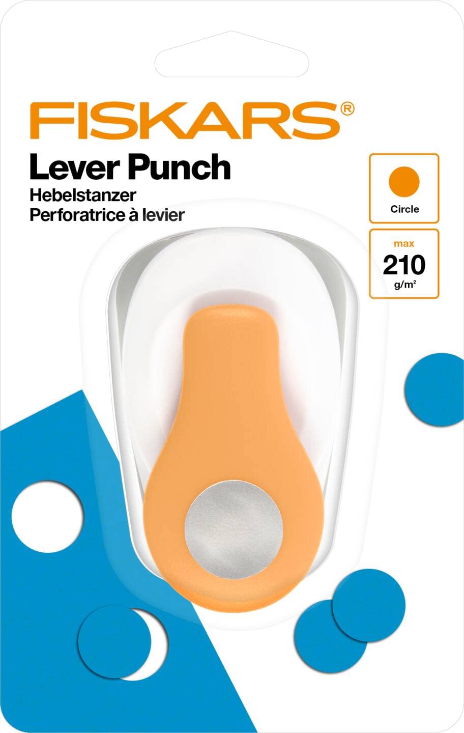 Fiskars Perforatrice Ronde XL 5cm - Pour Papier Et Loisirs Créatifs