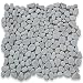 Carrara White Italian Carrera Marble River Rocks Pebble Mosaic Tile Tumbled