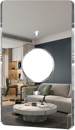 Miniatura 66 de Placas de interruptor de luz de espejo, cubiertas de salida de placa de pared duradera, placas de interruptor de espejo de acrílico y cubiertas