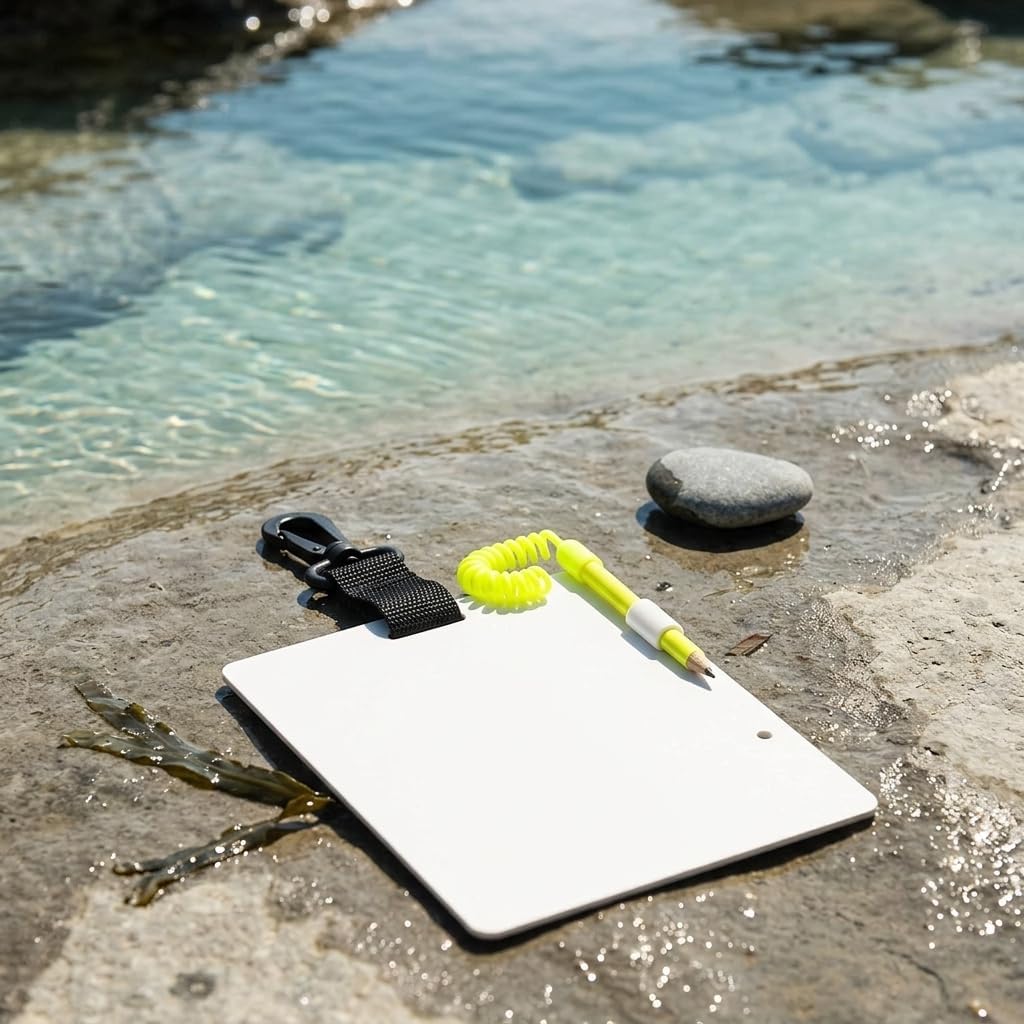 Diving Writing Notepad 1 Count Board with Pencil Clip
