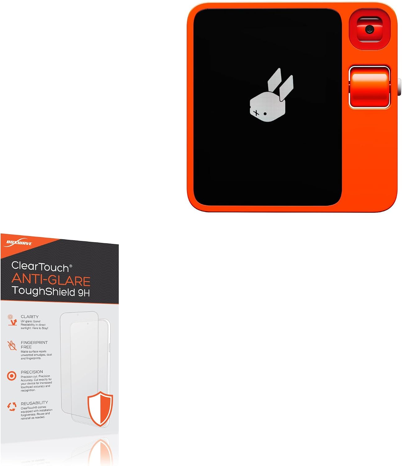 BoxWave Screen Protector Compatible with Rabbit R1 – ClearTouch Anti-Glare ToughShield 9H (2-Pack), Anti-Glare 9H Tough Flexible Film Screen Protector BoxWave Screen Protector Compatible with Rabbit R1 – ClearTouch Anti-Glare ToughShield 9H (2-Pack), Anti-Glare 9H Tough Flexible Film Screen Protector