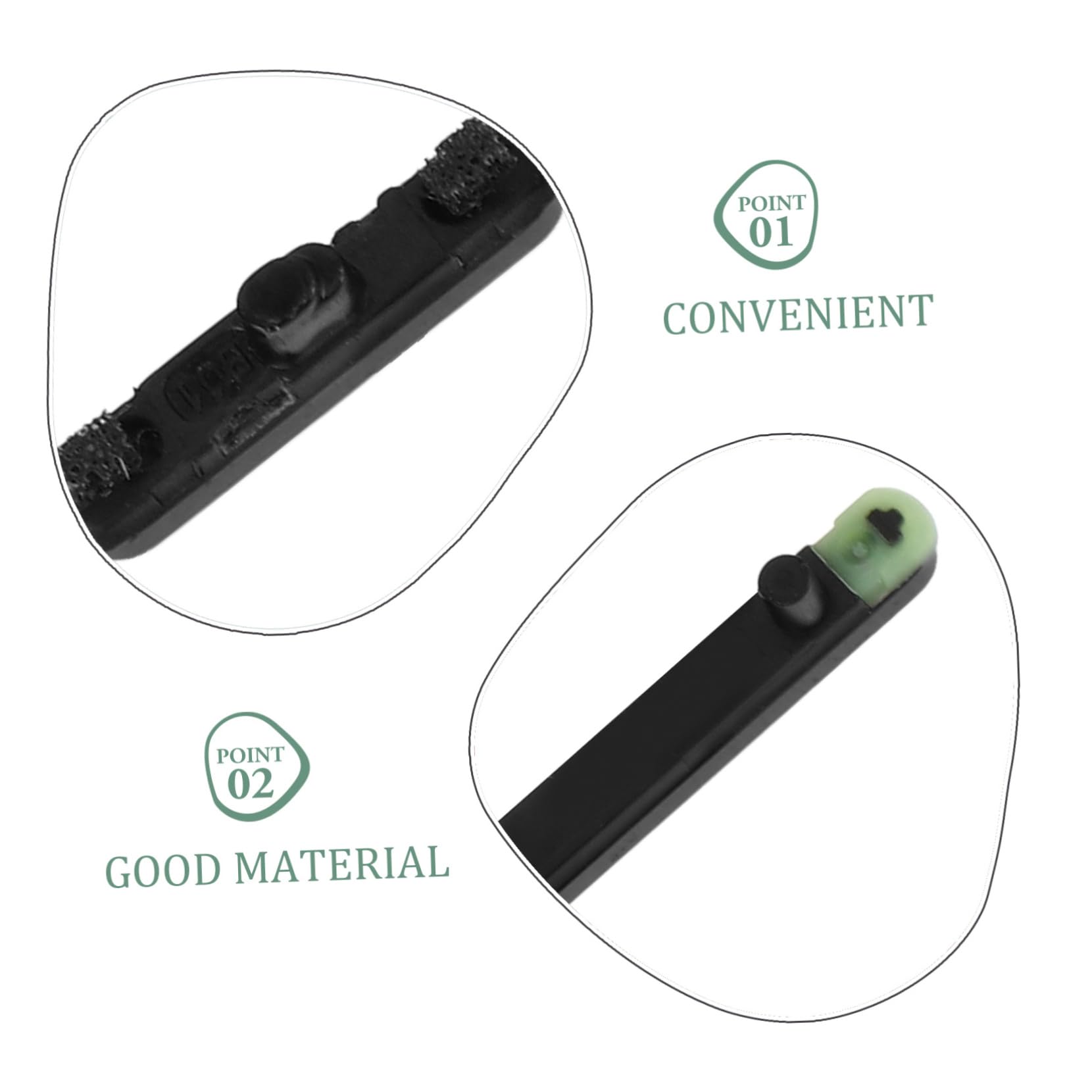 NUOBESTY Pulsanti di Accensione e Volume per Telefono Modello 7 Set Pulsanti Laterali di Ricambio in Metallo Nero, Kit Sostitutivo Preciso e Resistente Accessori per Smartphone