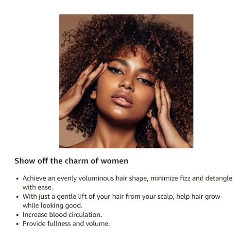 Miniatura 6 de (2 unidades) 9 pulgadas negro puño metal Afro Pick Lift peine desenredar peluca trenzado cabello hombre peinado peine