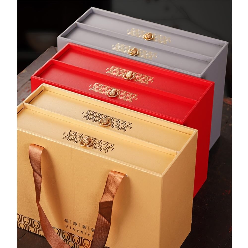 Herbata Coffee Cukistry Luźny dzbanek do przechowywania herbaty Słoik Kuchnia zamknięty słoik Okrągły pojemnik Retro chiński zestaw do herbaty Podwójny słoik Zestaw pudełek na prezenty Pojemniki
