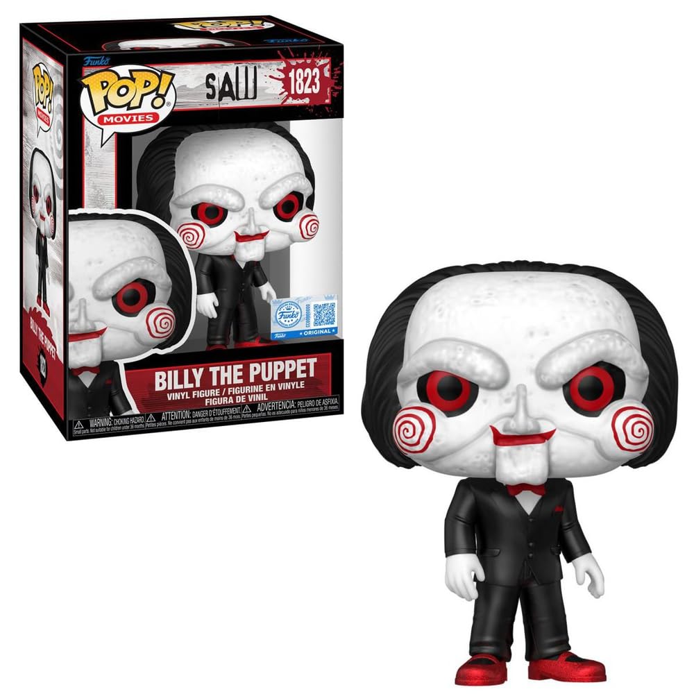 Pop Saw Billy The Puppet Funko Original 1823 Doll with Plastic
