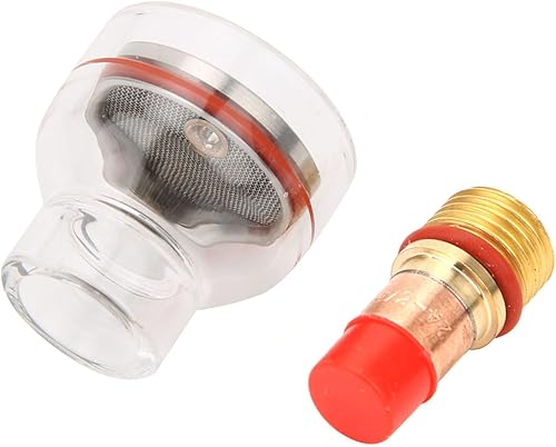 Miniatura 6 de TIG - Vaso de vidrio para antorcha, accesorios de antorcha de soldadura, lente de gas TIG, resistencia a la corrosión, fuerte estabilidad,