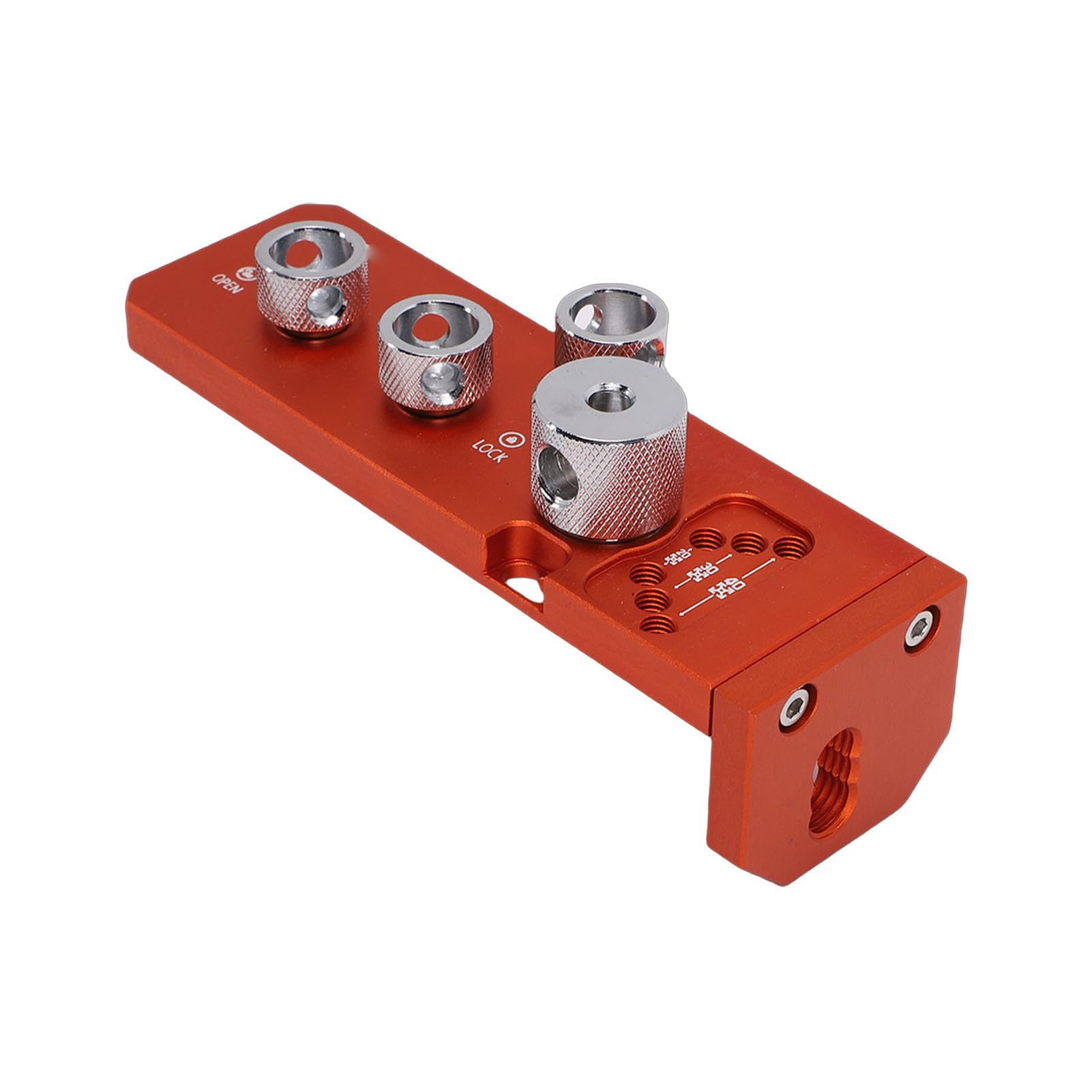Eujgoov Guida per Trapano per Profilo in Alluminio per Trapano per Estrusione di Alluminio Lavorato a CNC con Correzione della verticalità del Blocco di Arresto Regolabile 14,8 X 4,6 X 4 Cm per la