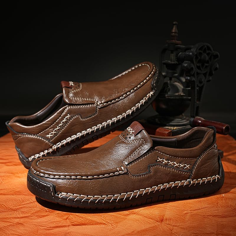 Image of Coramtty Mens Loafers Casual Slip on Shoes Business Moccasins Lightweight Refreshing Classic Slippers Walking Driving Travelling Outdoor