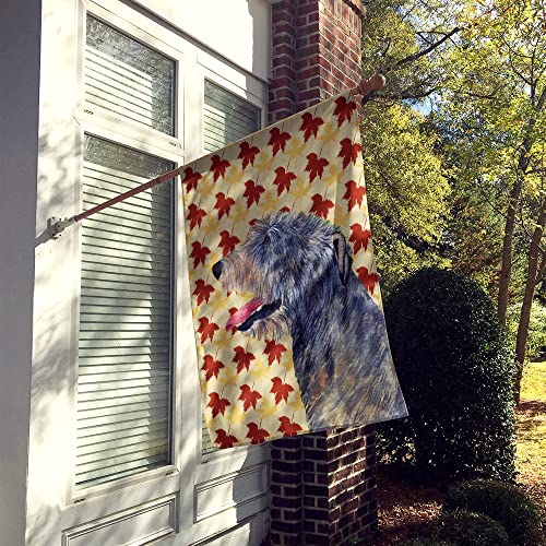 Drapeau en toile de qualité supérieure avec portrait d'Irish Wolfhound multicolore