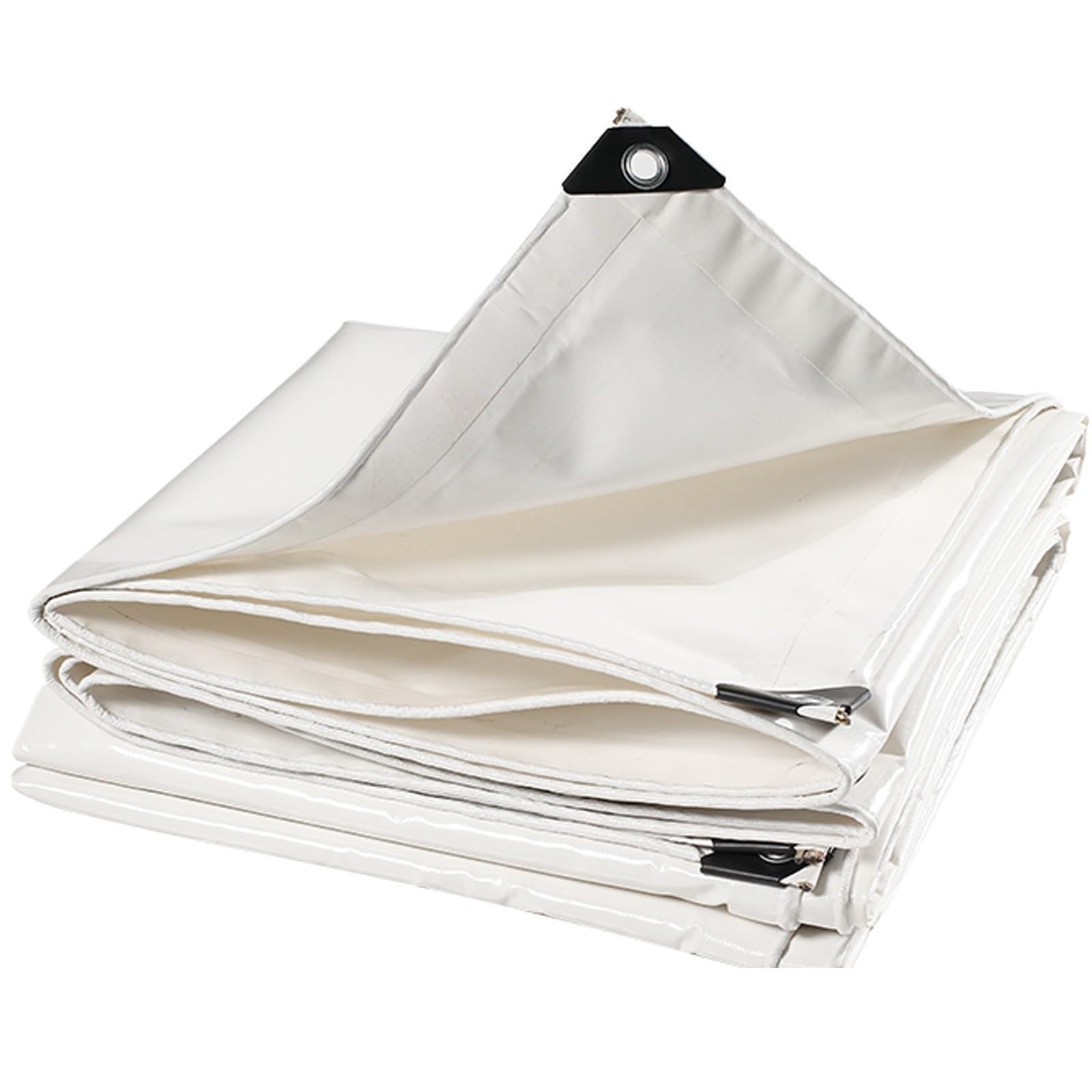Lona impermeable de PVC blanca contra viento y lluvia en invernaderos