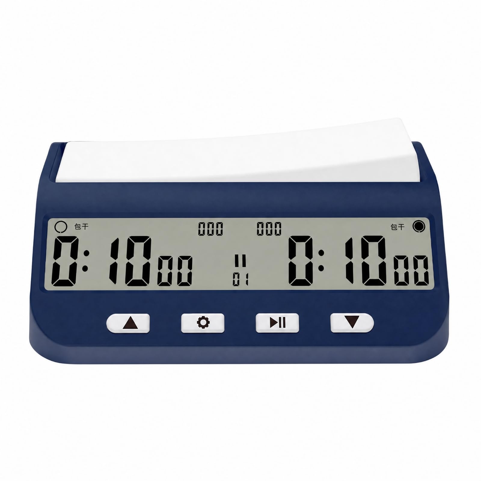 Timer Scacchi Elettronico con Conteggio Commutazione Conto Rovescia Selezione Giocatore Iniziale Memoria Preferenze Spegnimento, Scuro
