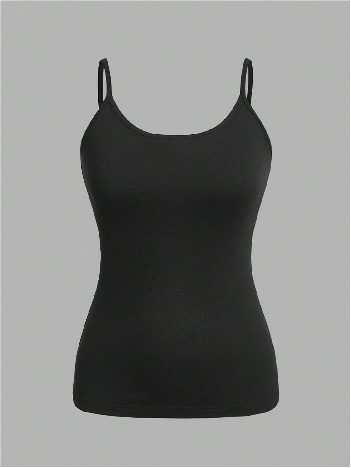 SOLY HUX Women's Plus Size Camisole Tops 2 Packs Spaghetti Strap Tank Top Basic Cami Undershirt - Image 3