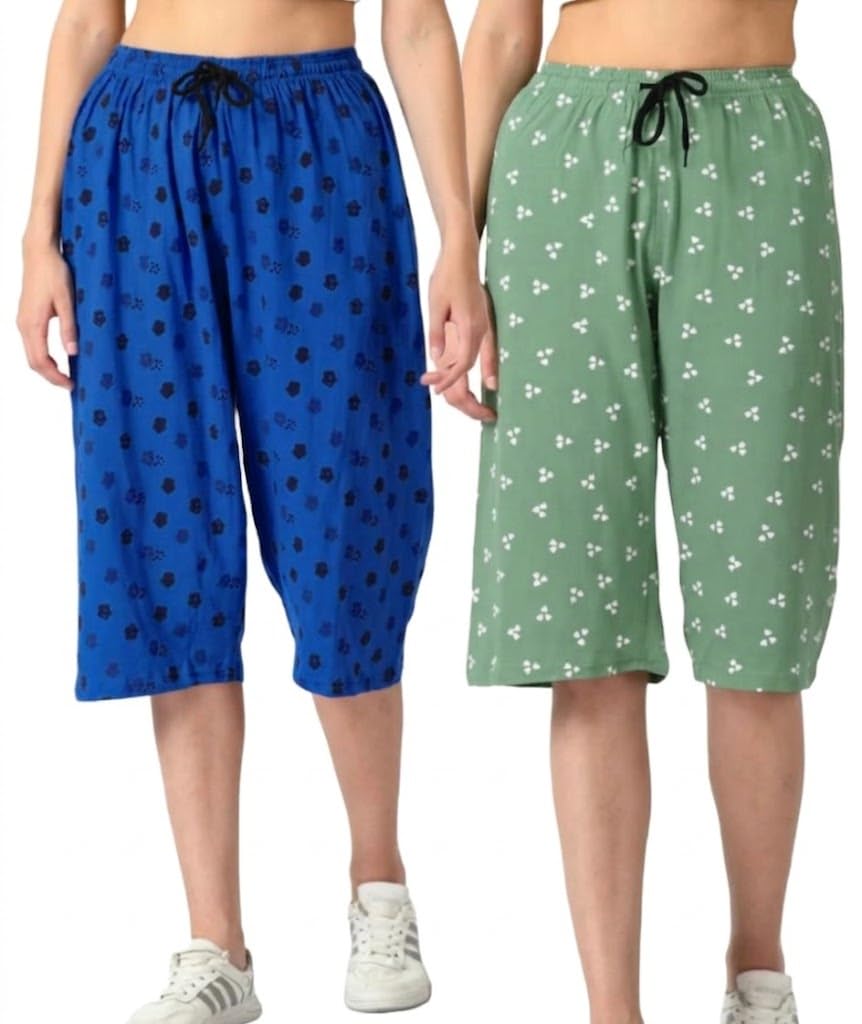 Relaxed fit Capri Pants for Women Pack of 2-image-7