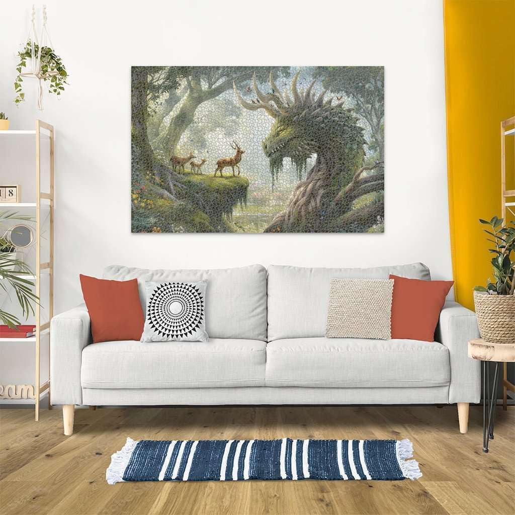 Ravensburger - The Forest Dragon Awakes - 3000 Piece Jigsaw Puzzle - Fantastical, Mythical Scene in Stunning, Bold Detail - Frameable - Premium Quality - Puzzles for Adults