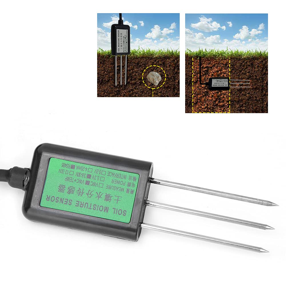 Boden-Tester, RS485 Bodenfeuchtesensor,Feuchtigkeitsgehalt Tester Detektor Testwerkzeug für Garten, Landwirtschaft, Innen- und Außenanlagen