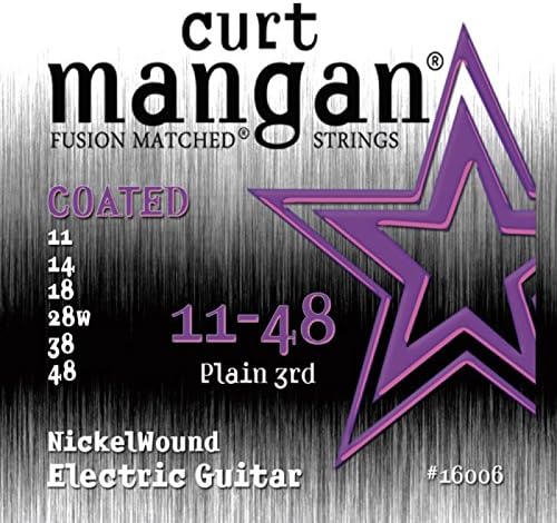 Curt Mangan 11-48 Nickel Wound COATED Electric Guitar Strings