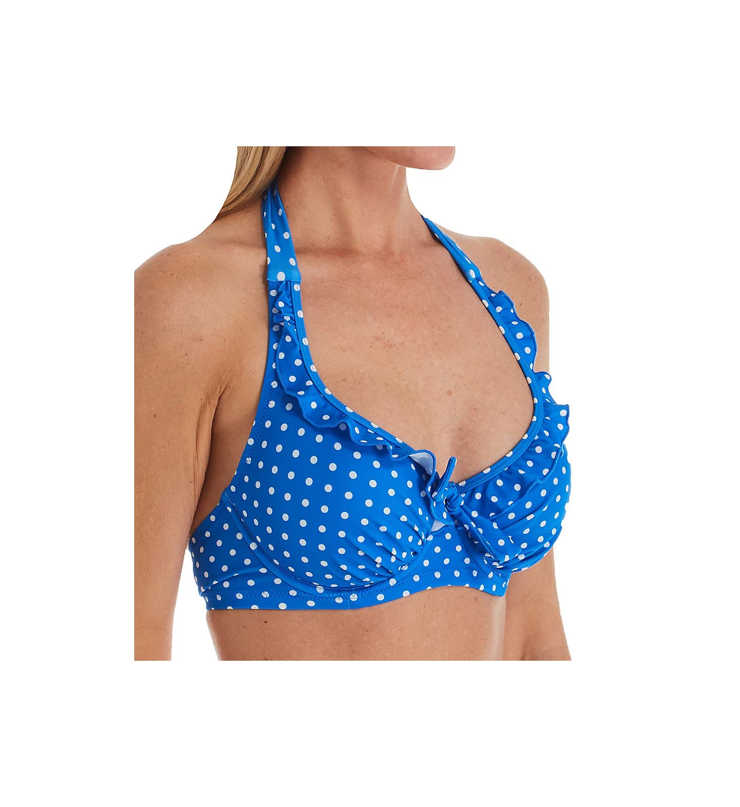 Women's Hot Spots Halter Underwired Top Bikini Top