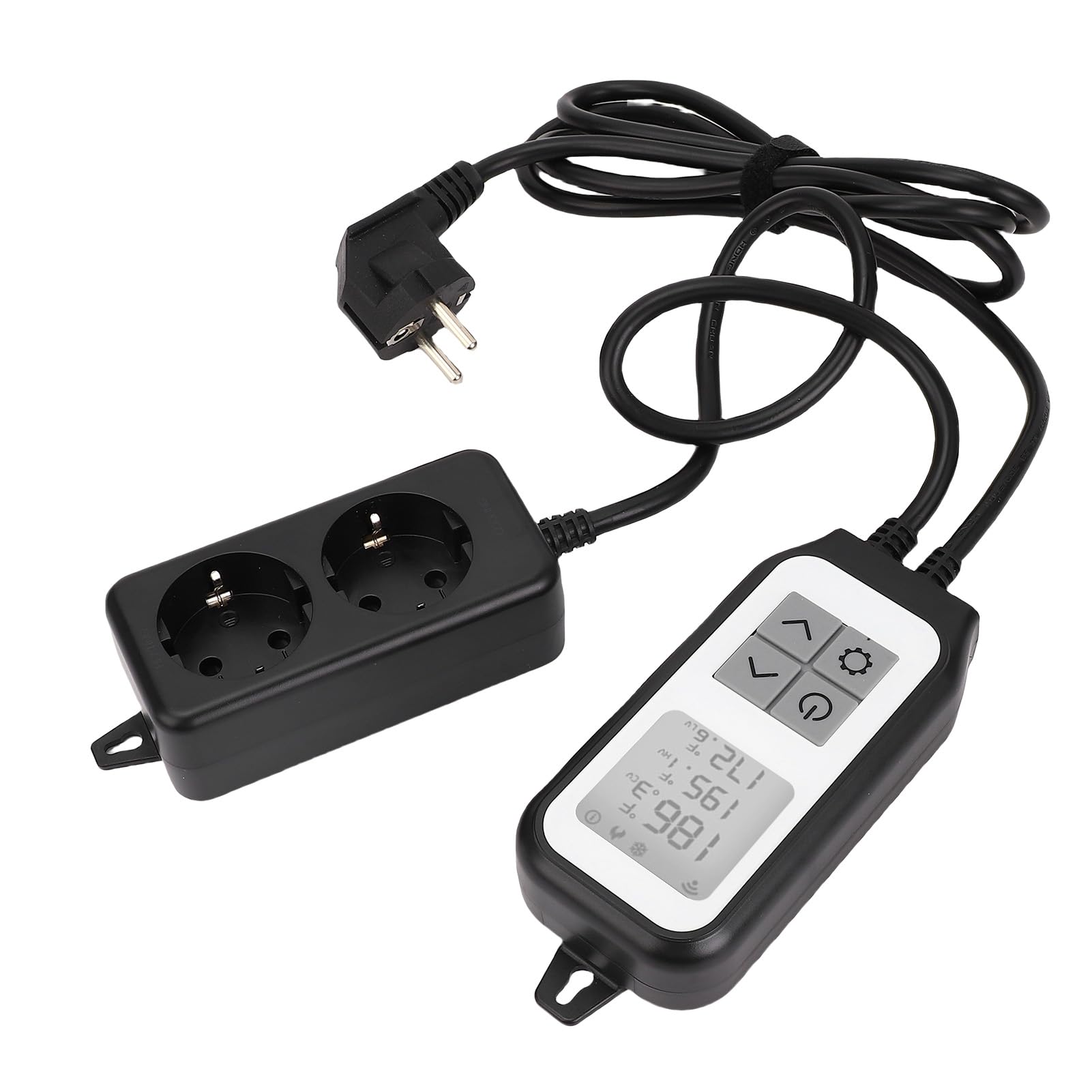 ViaGasaFamido Uscita Termostato WiFi con Regolatore di Temperatura Digitale con Sonda Impermeabile per L'incubazione della Serra Dell'acquario (Spina europea 220-250 V)
