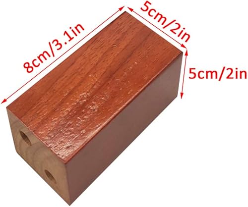 Miniatura 2 de Muebles de madera maciza de roble con patas elevadas, mesa de sofá y patas de silla, patas de gabinete, patas de bloque de madera, 3 colores, con
