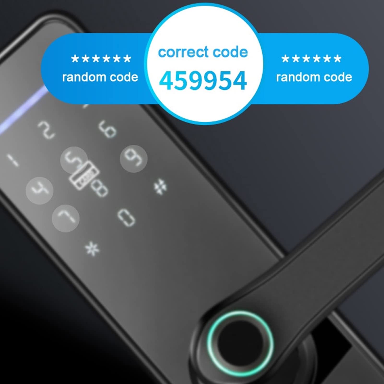 5 in 1 Tuya Smart Lock Serratura Impronte Digitali Carta IC Password Chiave Meccanica App per Cellulare Sblocco Serratura Elettronica Intelligente Casa Hotel Appartamento Porta Adatto