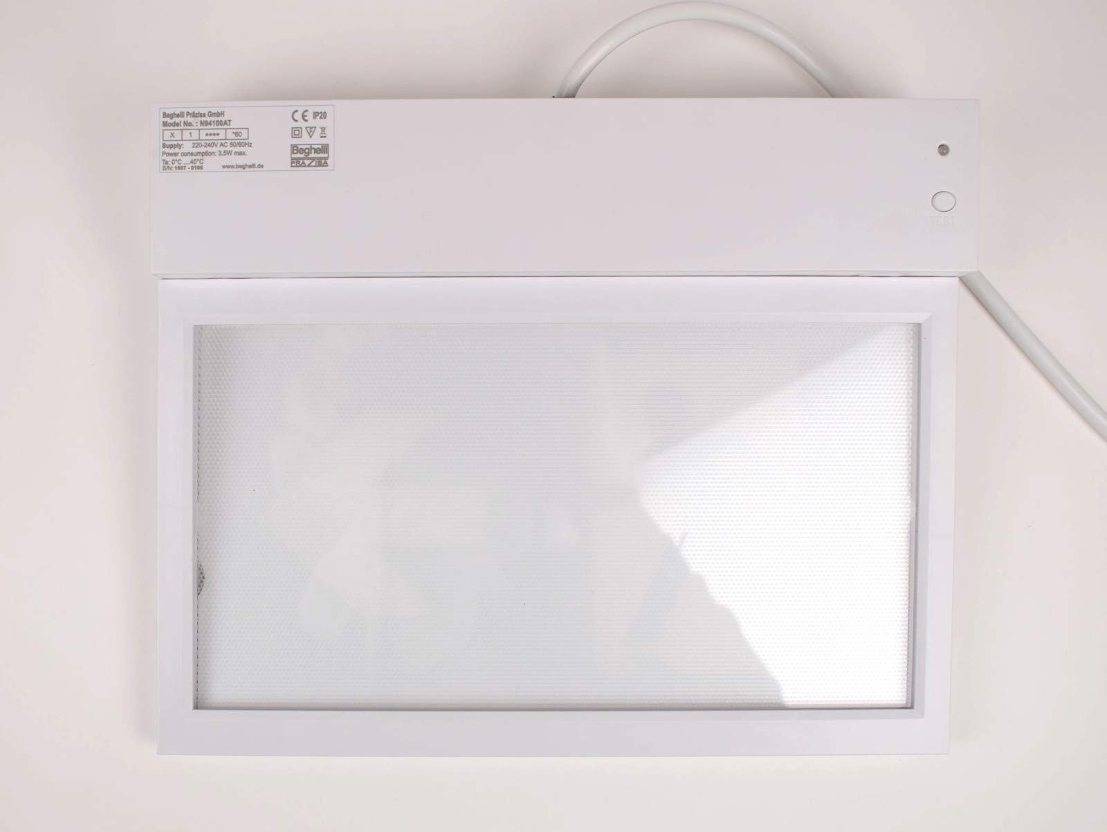 Beghelli N94100AT LED-Notleuchte Notausgang Fluchtwegleuchte Scheibenleuchte