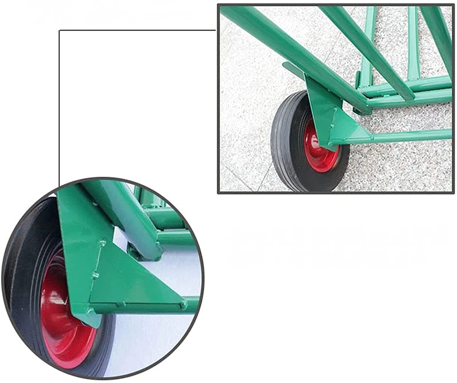 Wózek platformowy, wózek ręczny, składany wózek z kółkami, wózek ze stopu aluminium, maksymalny udźwig 150 kg