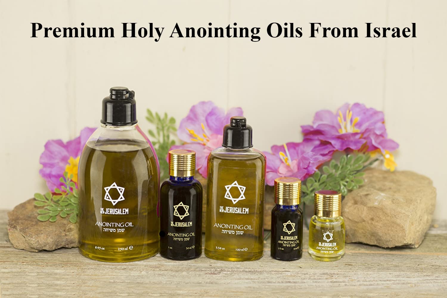 Salböl-Boutique Handgefertigt im Heiligen Land Israel 100% natürliche Inhaltsstoffe, reines natives Olivenöl, Düfte der Heiligen Bibel, spirituelle Ãœbungen, Rose of Sharon - 30ML