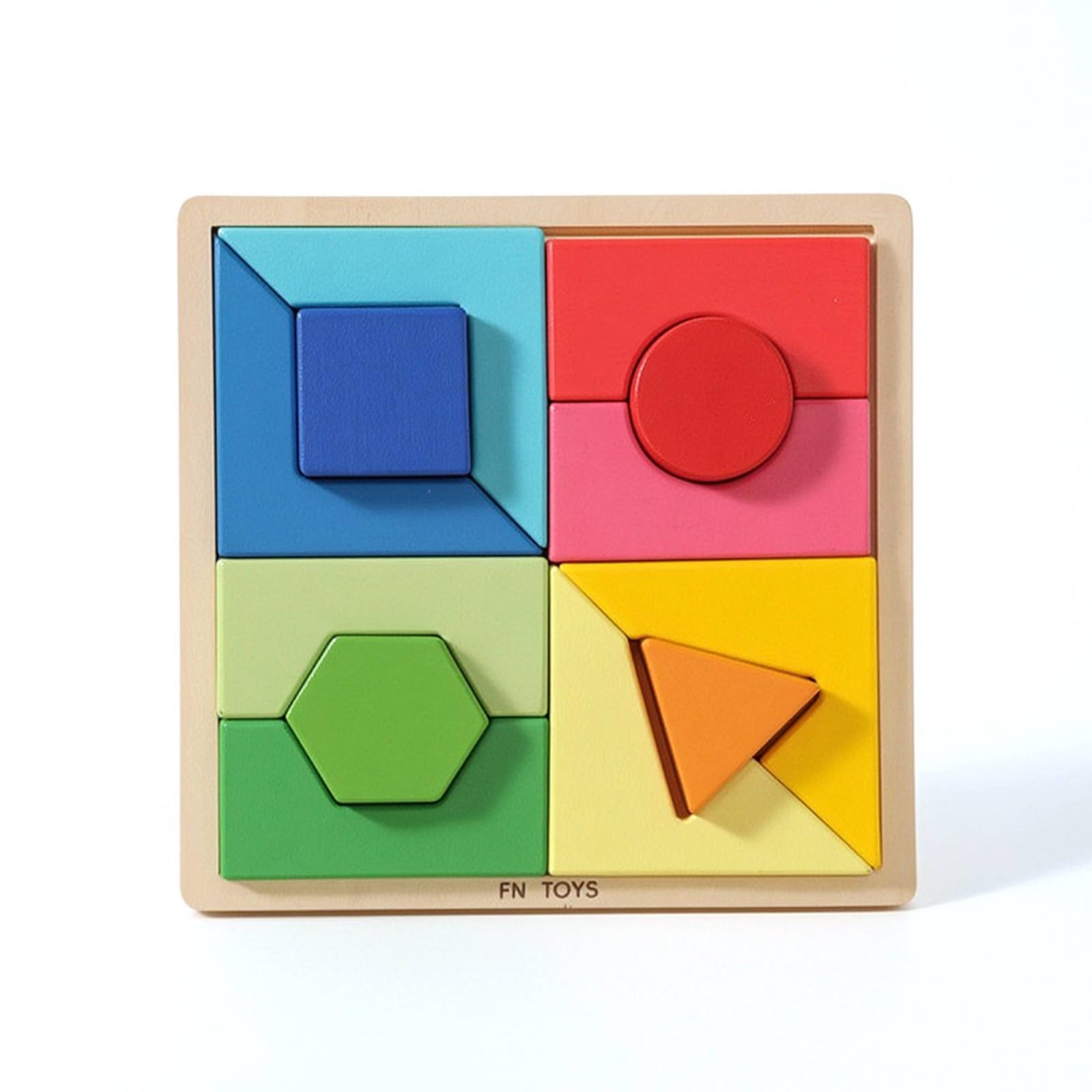 Milageto 13 Pièces Jeu Tri Formes Coloré Puzzle D'encastrement Puzzle avec Blocs Géométriques pour Tout-Petits