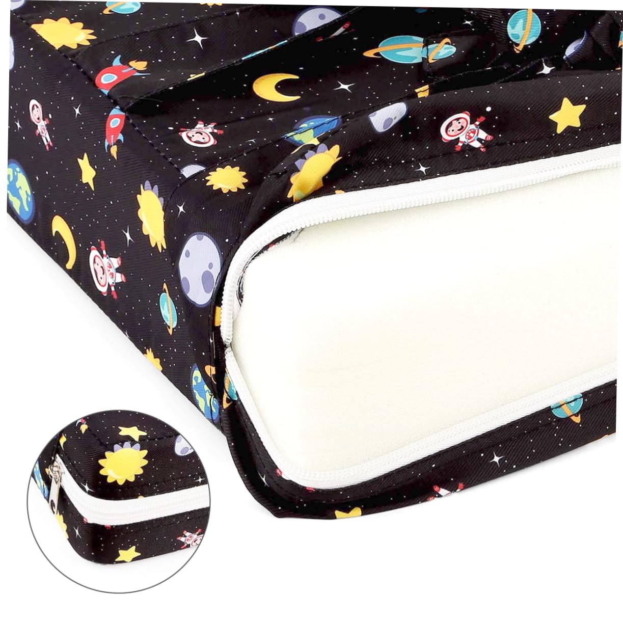 Hemobllo Cuscino Rialzo per Seggiolino Kids Booster in Tessuto Twill, Fissaggio Stabile alla Sedia, Facile da Pulire, per Cuscini Sedie da Cucina