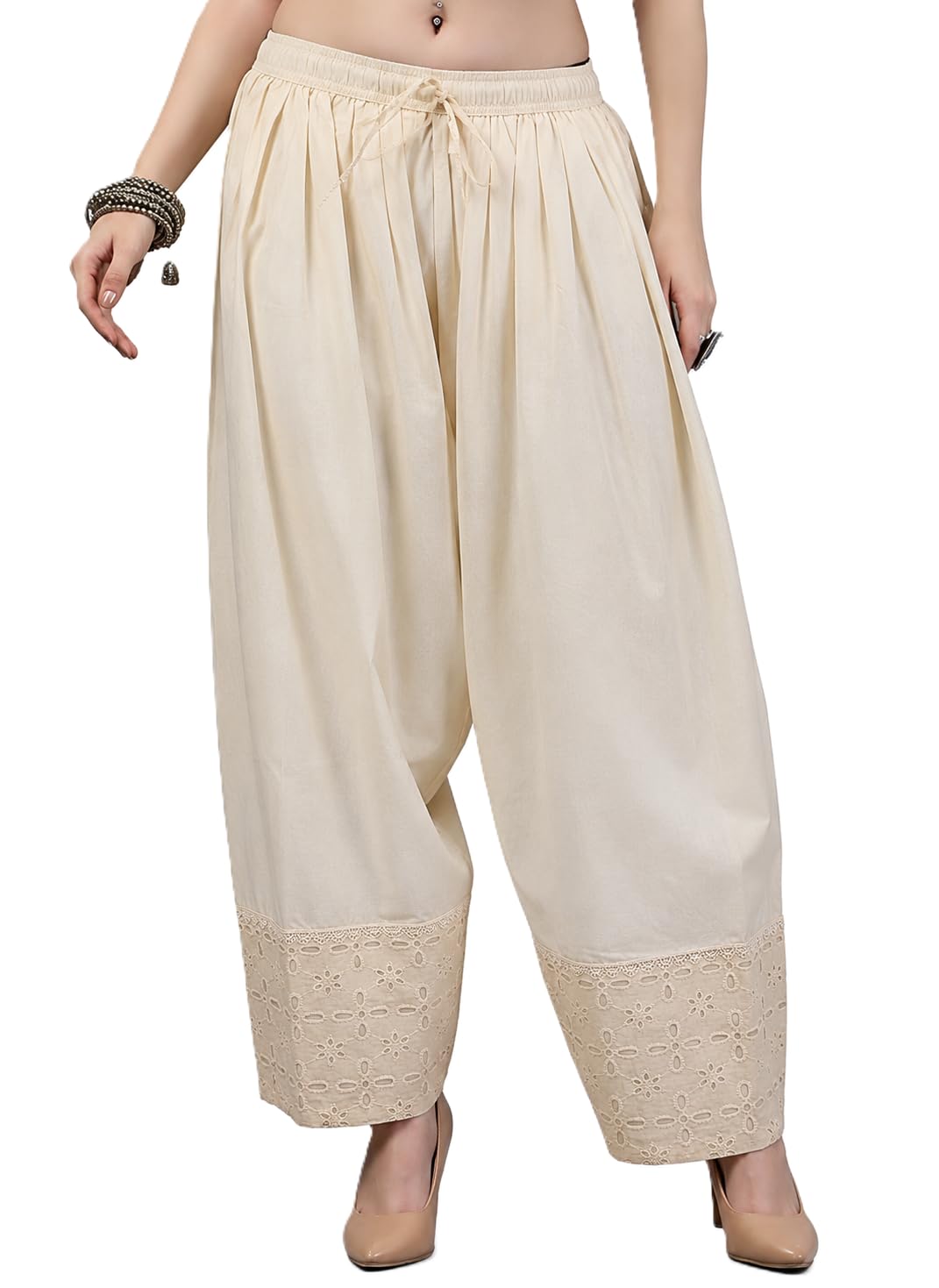 tnq Women Cotton Khadi Farshi Salwar, Traditional Style Salwar, Salwaar for Women-picture-21