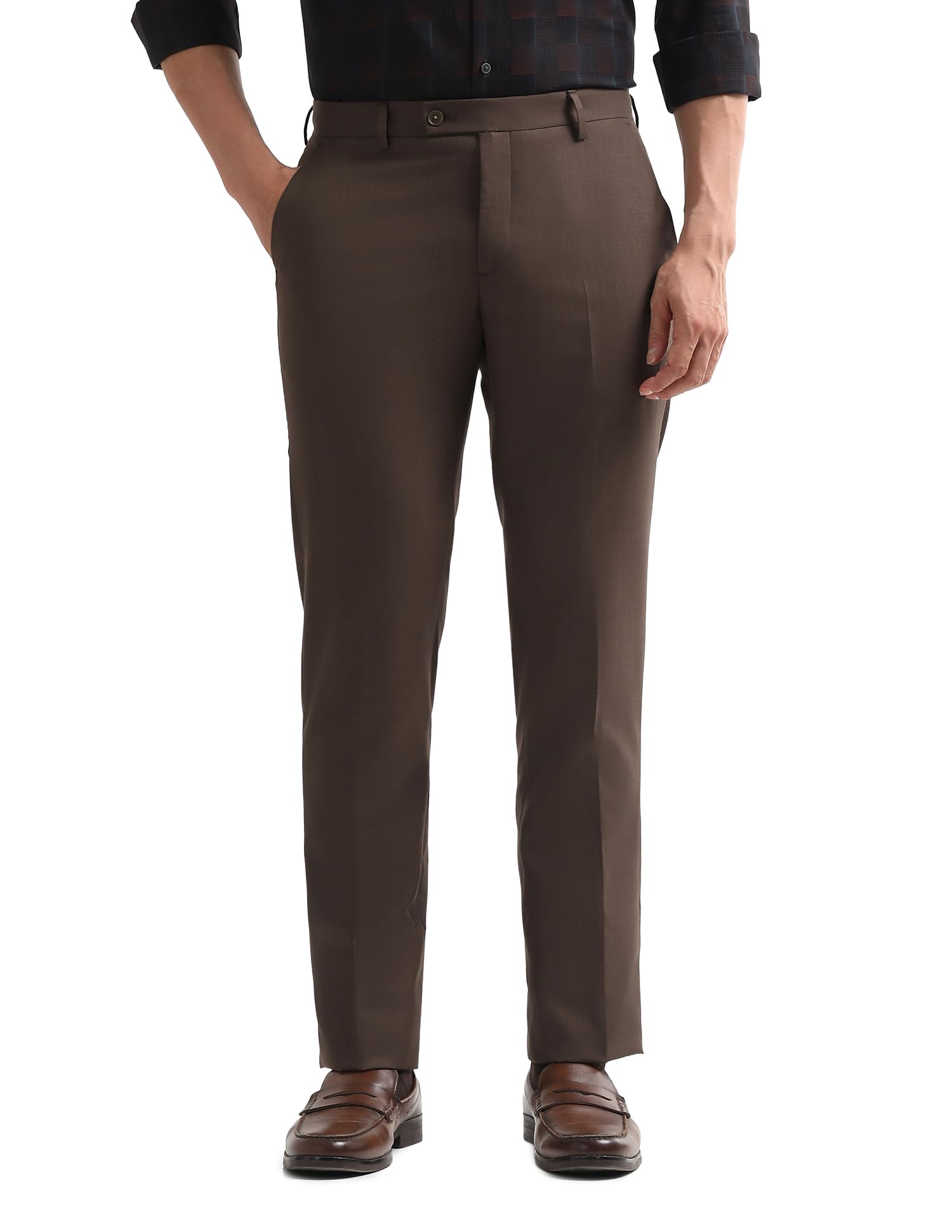 arrow Mens Brown Pants-picture-50