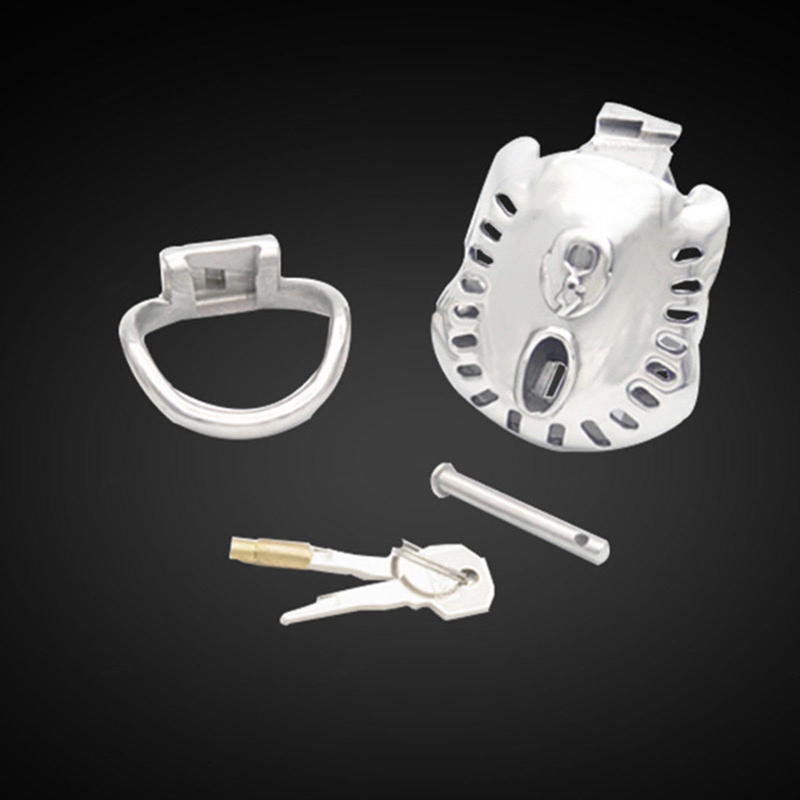 Cage De Chasteté Métal Homme Chastity Cage Men Metal Cage Chastetée,large-40mm
