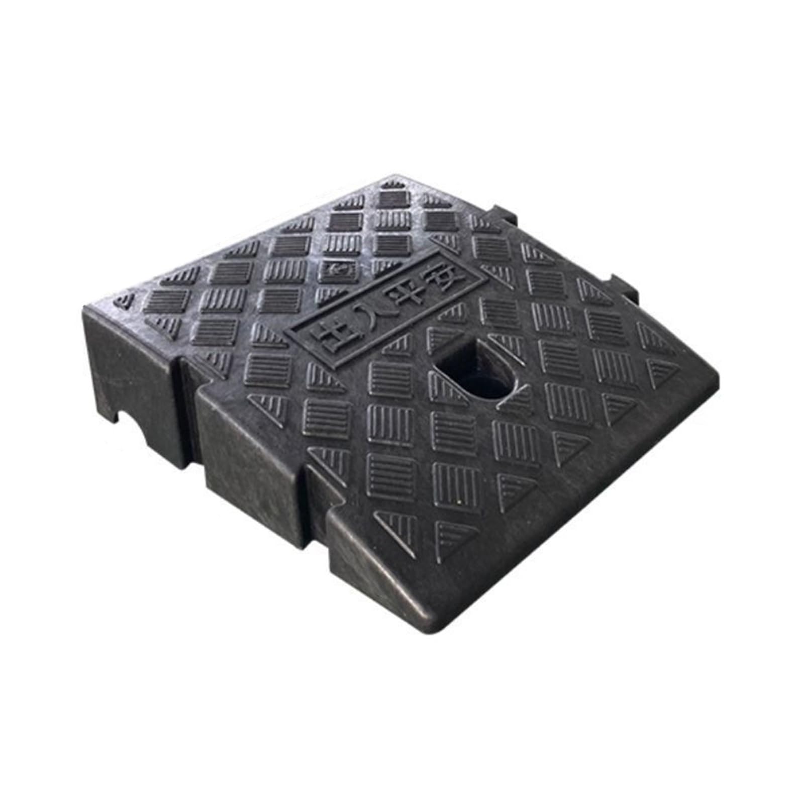 Podjazdy z Blokadą KrawężNikową, WytrzymałE Plastikowe Rampy, PrzenośNe, AntypośLizgowe Progi Chodnikowe i Podjazdowe(Black,10x16x6in)