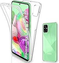 COPHONE® Compatible Samsung Galaxy A71 silicone case 360 degree transparent. Integral and invisible transparent protection Galaxy A71 mobile phone case