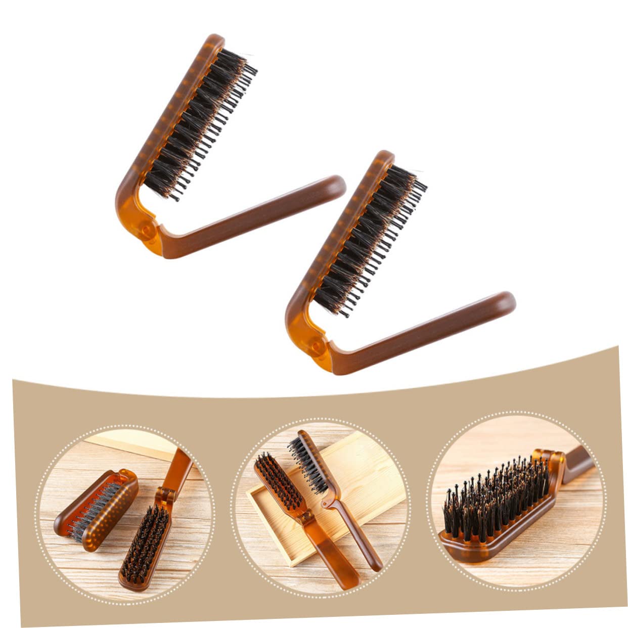 FRCOLOR 10stücke Faltbare Reisehaarbürste Und Haarkamm Tragbare Haarbürsten Für Und Für Lockiges Und Haar Ergonomisches Design Für