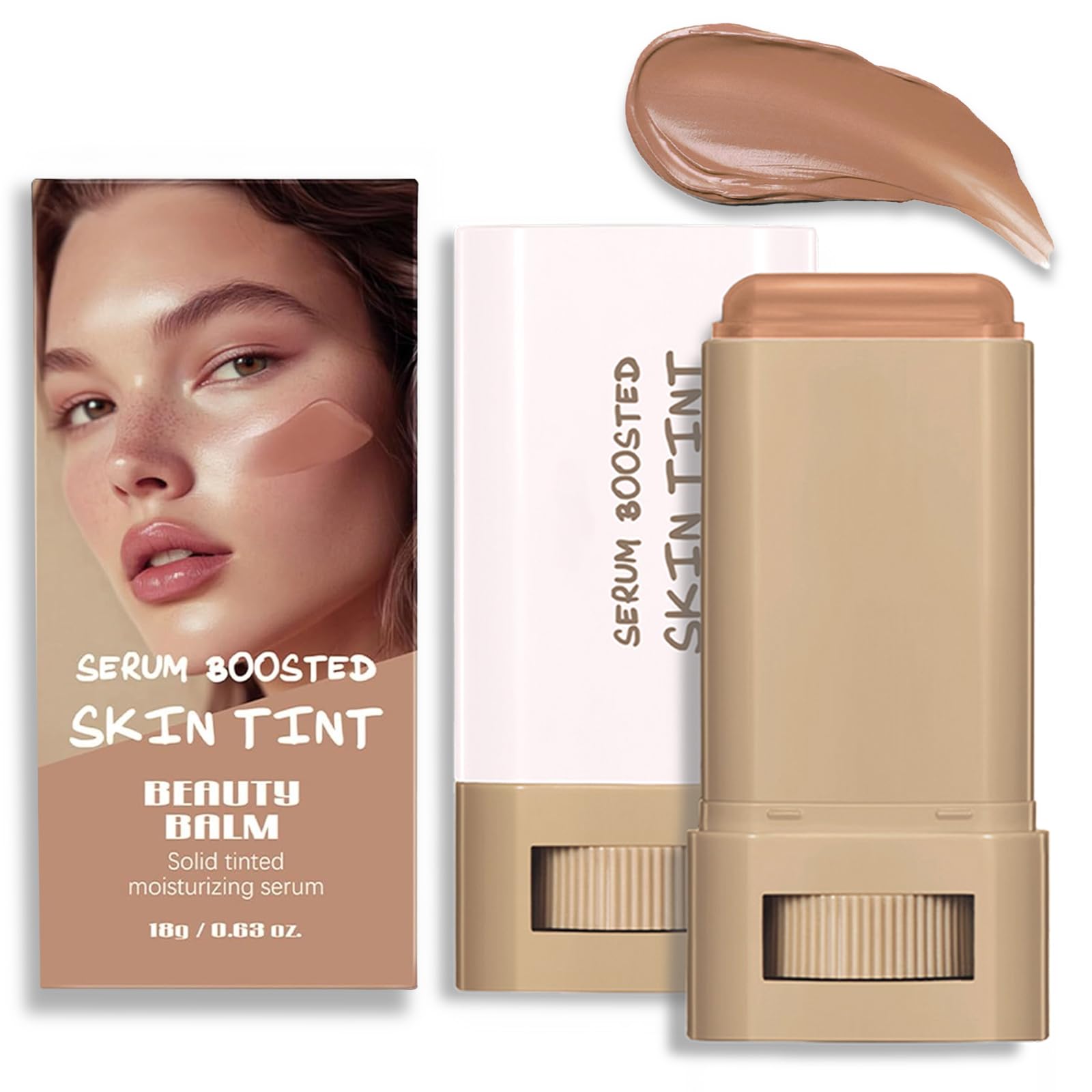 Foundation Stick Beauty Balm Serum Boosted Skin Tint Serum Boosted Skin Tint Balm Solid Tinted Moisturizing SerumContour Stick