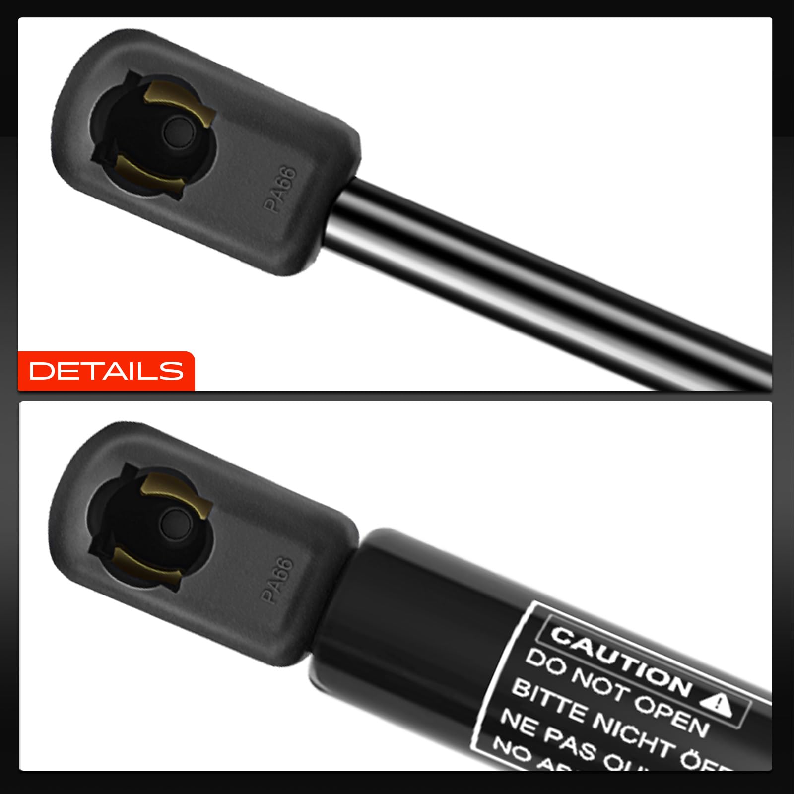 Frankberg 2x Molle a gas Portellone posteriore Compatibile con 206 CC 2D Cabriolet 2000-2008 Replace# 9637115080