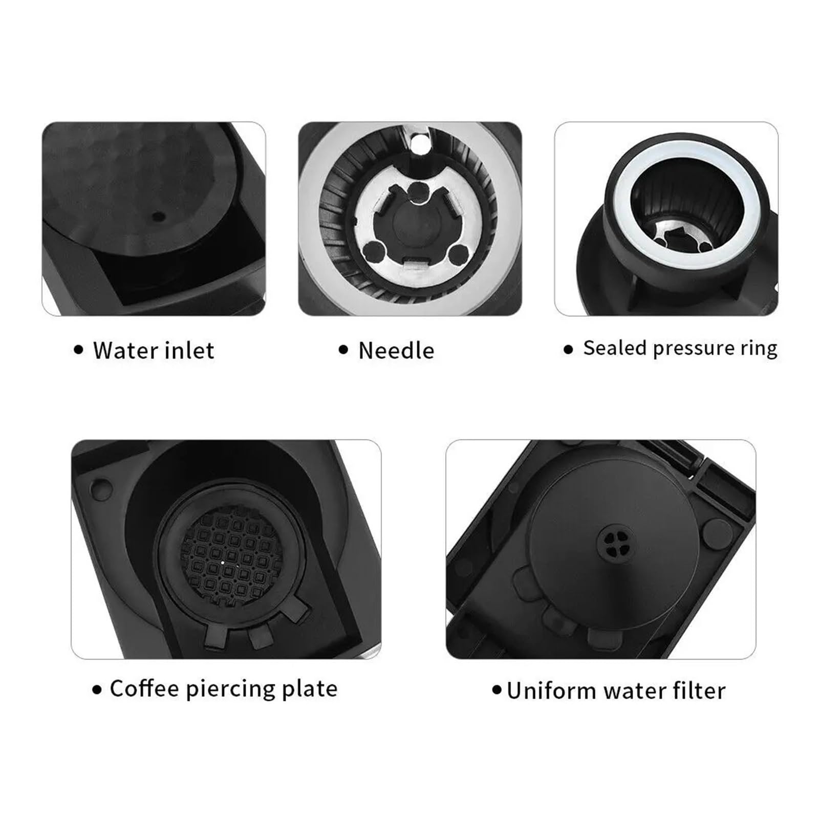 Adaptador De Café Compatible Con Nespresso, Adaptador For Cápsulas, Compatible Con Dolce Gusto Y Melody Genio 2 Mini ME Maker(2pcs)